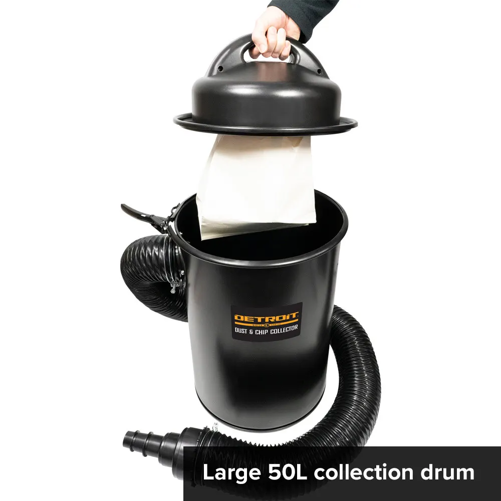 DETROIT MASTERS 1200W 50L Dust & Chip Collector DETMDC1200
