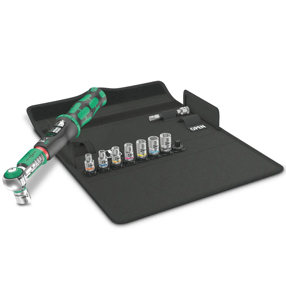WERA Safe-Torque A 1 Set 1 1/4" Square Head Drive 2-12 Nm - 10 Piece WER075830