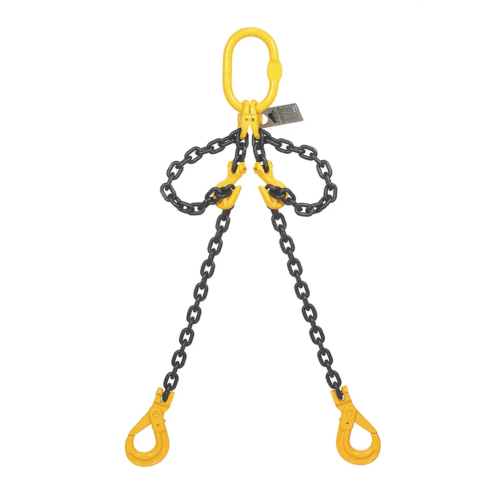 BEAVER Grade 80 Chain Sling Assembly 7mm 2Leg 2Mtr C/W Clevis Sling Hook and Clevis Grab Hook