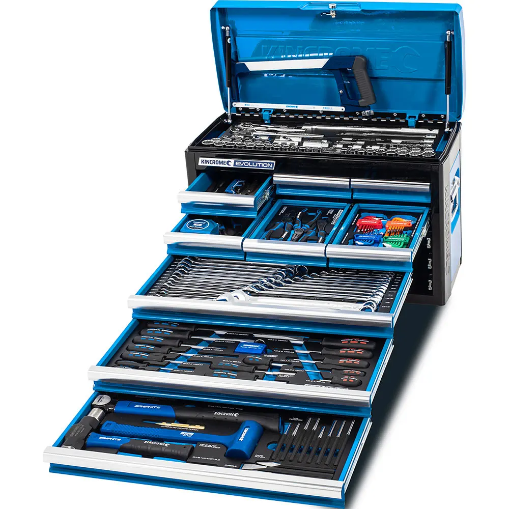 KINCROME Evolution Tool Chest Kit 172 Piece 9 Drawer Deep K1215
