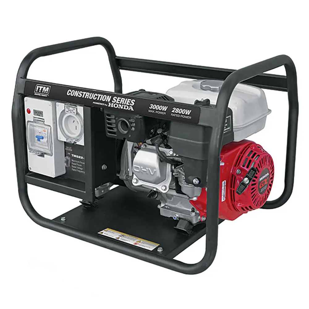 ITM 3.75kVA 3000W Peak GX200 Petrol Generator TM522-3000