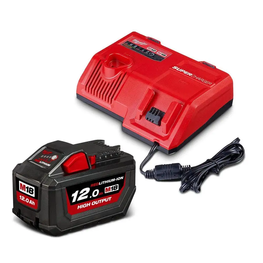 MILWAUKEE 18V REDLITHIUM-ION HIGH OUTPUT 1 x 12.0Ah Super Charger Starter Pack M18HOSPS121B