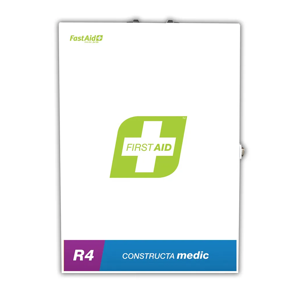 FASTAID R4 Constructa Medic First Aid Kit Metal Wall Mount FAR4C10