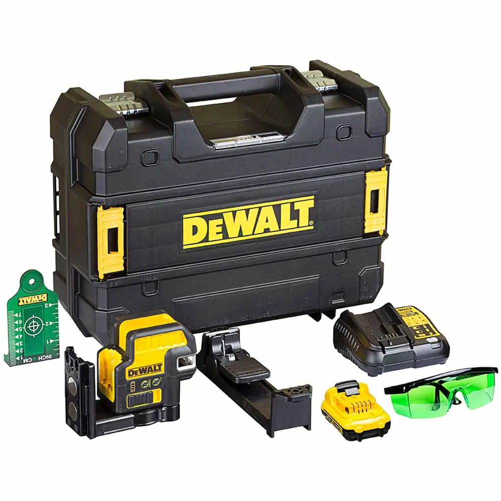 DEWALT 12V Cross Line Laser Level Kit DCE0822D1G-XE