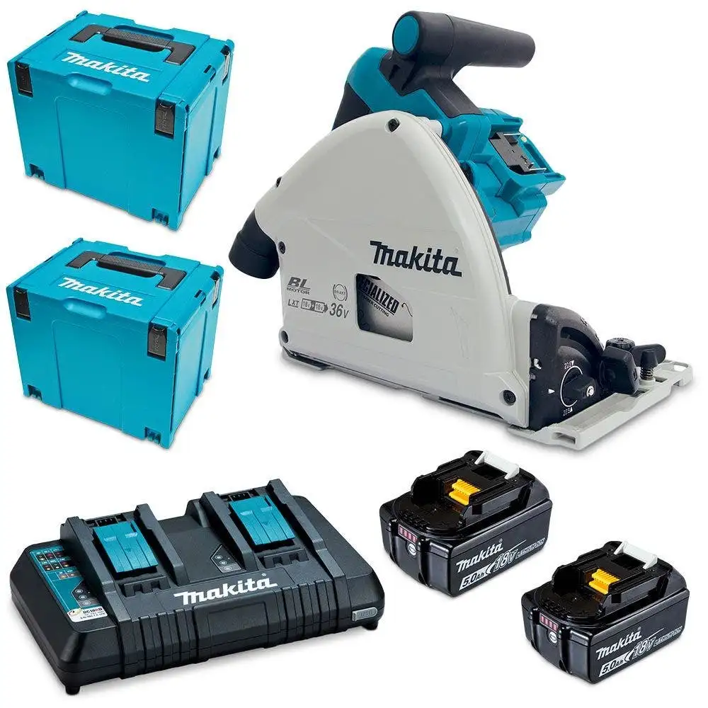 MAKITA 18Vx2 Mobile 165mm Plunge Cut Saw Kit DSP600PT2J