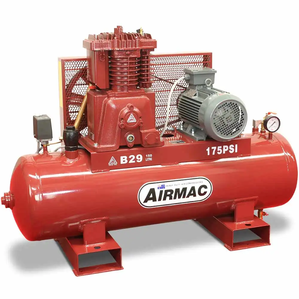 AIRMAC 415V 5.5hp 150l 555 L/Min Air Compressor AM B29 415V