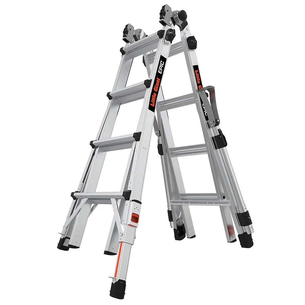 LITTLE GIANT 4-7 Step M17 Epic Ratchet & Rails Multi Purpose Ladder 16817-818