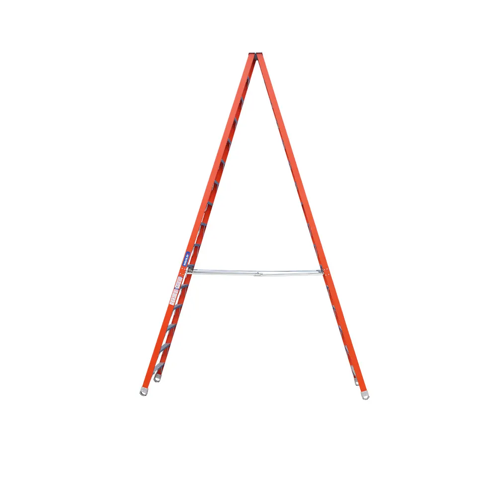 INDALEX 180kg Pro 4.9m Double Sided Fibreglass Step Ladder PROSF16D