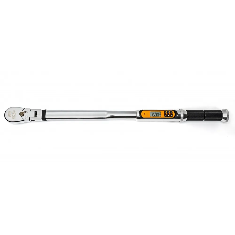 GEARWRENCH 1/2inch Drive Flex-Head Electronic Torque Wrench w. Angle 25 - 250 Ft-lb 85196