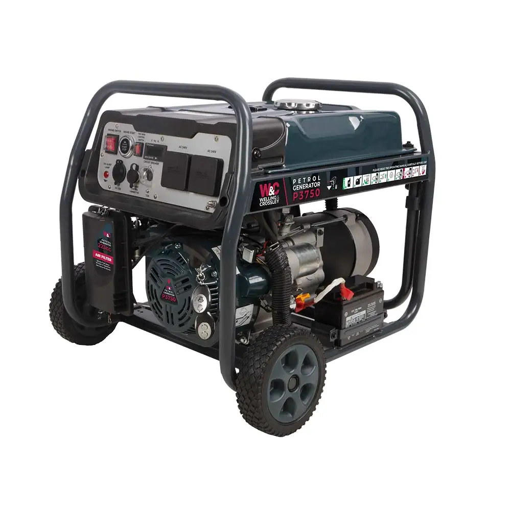 WELLING & CROSSLEY 3.75 LVA Open Frame AVR E-Start Petrol Generator WC-P3750