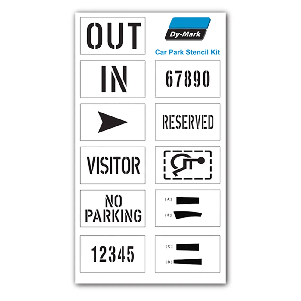 DYMARK Car Park Stencil Kit 13320003