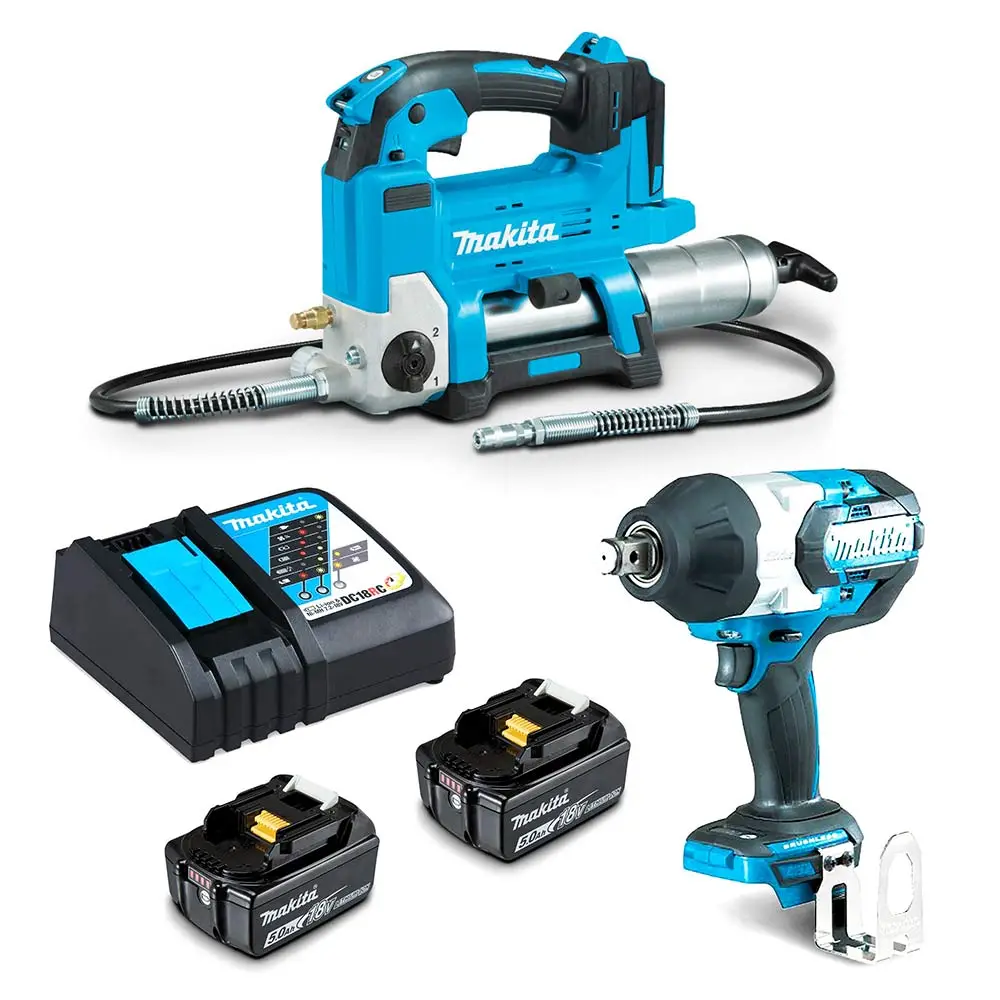 MAKITA 18V Brushless 2 Piece 2 x 5.0AH Combo Kit DLX2542T