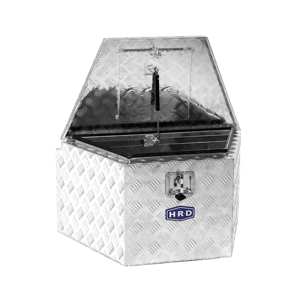 HRD Trailer Draw Bar Aluminium Tool Box AL865DBHRDS2