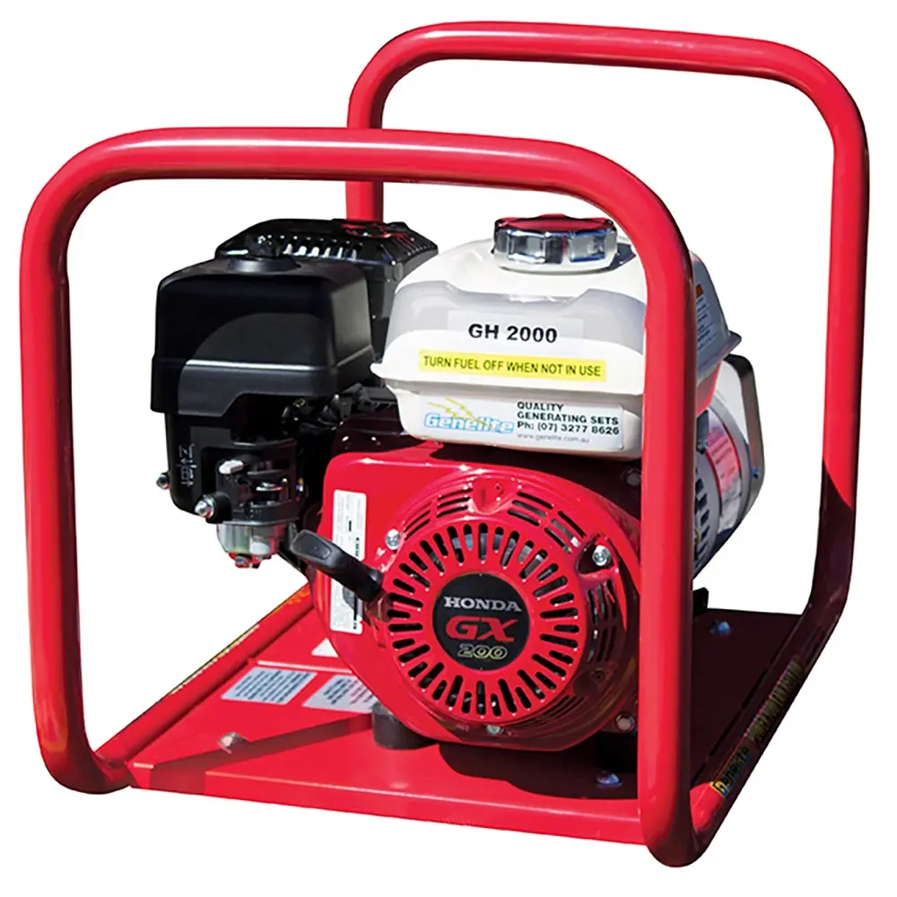GENELITE 2.5kVA HONDA Petrol Generator Recoil Single Phase GH2000