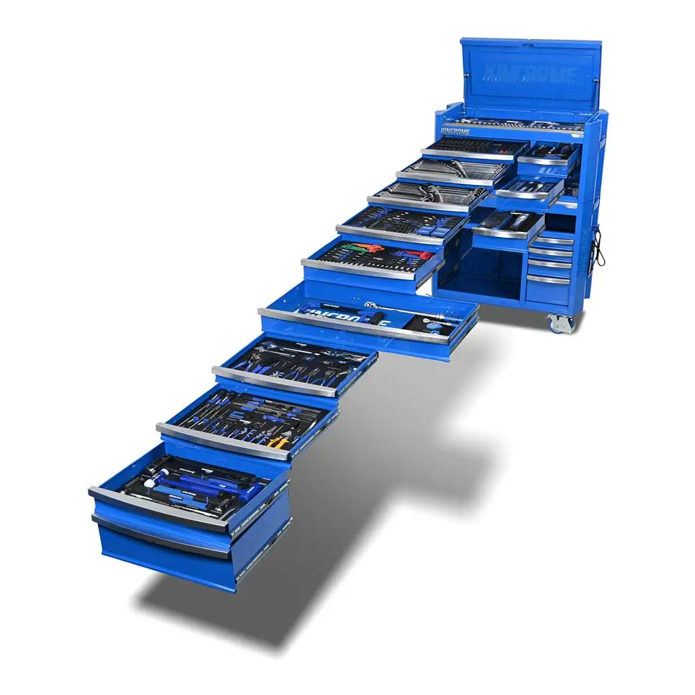 KINCROME 42" 17 Drawer Contour Workshop Tool Kit - 731 Piece K1959