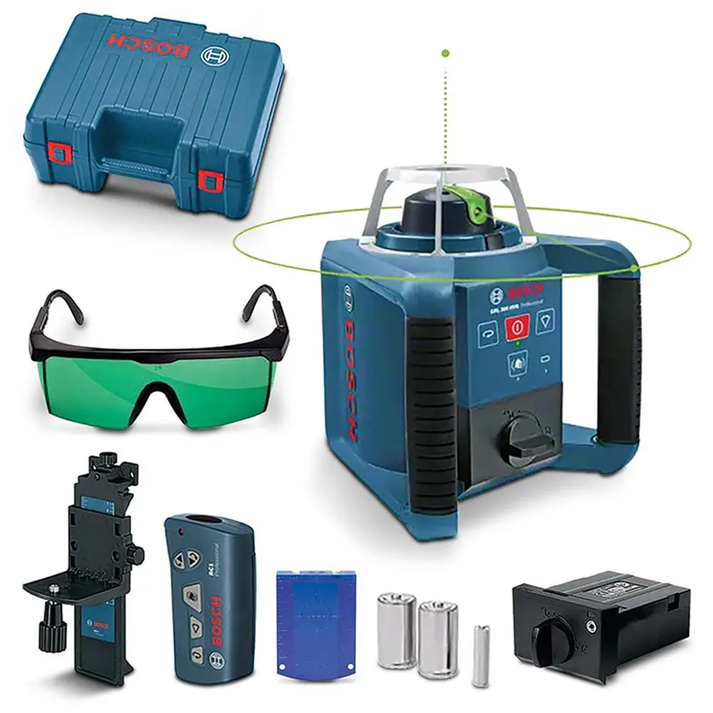 BOSCH 300m Green Beam Rotary Laser Level 0601061703