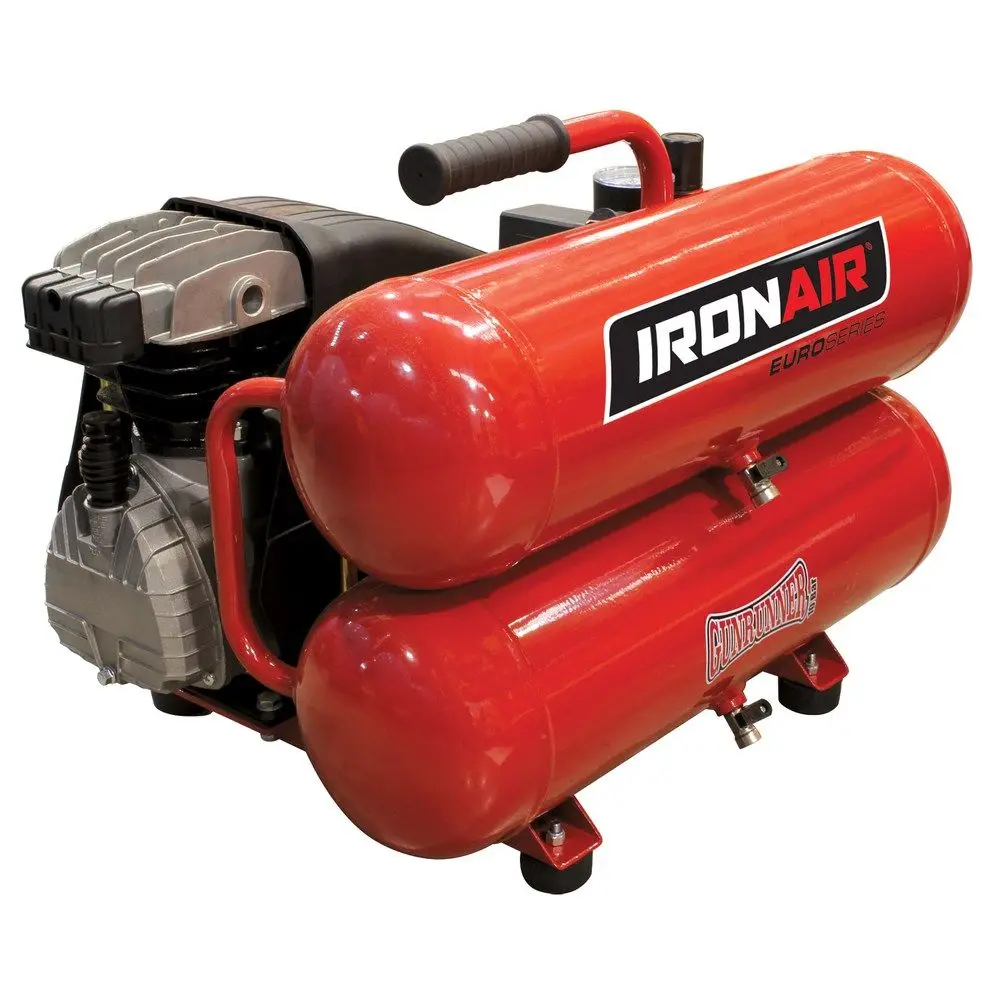 IRONAIR 2 x 8L Tank 2.5HP Gunrunner Air Compressor TTD122X8