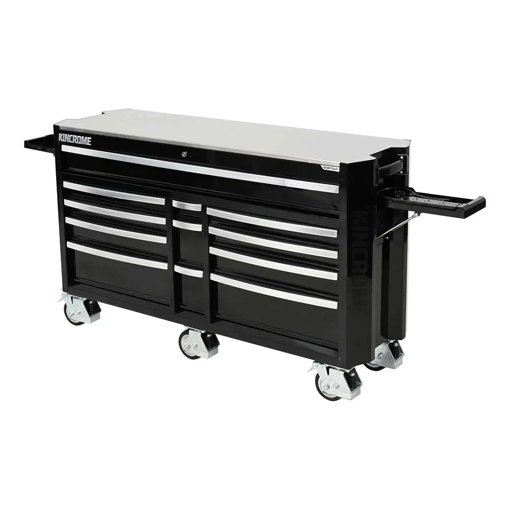 KINCROME 60" 12 Drawer Contour Tool Trolley Black K76112B