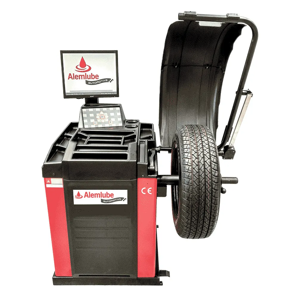 ALEMLUBE Automotive Wheel Balancer w/ Lcd Monitor & Laser Pointer AA579