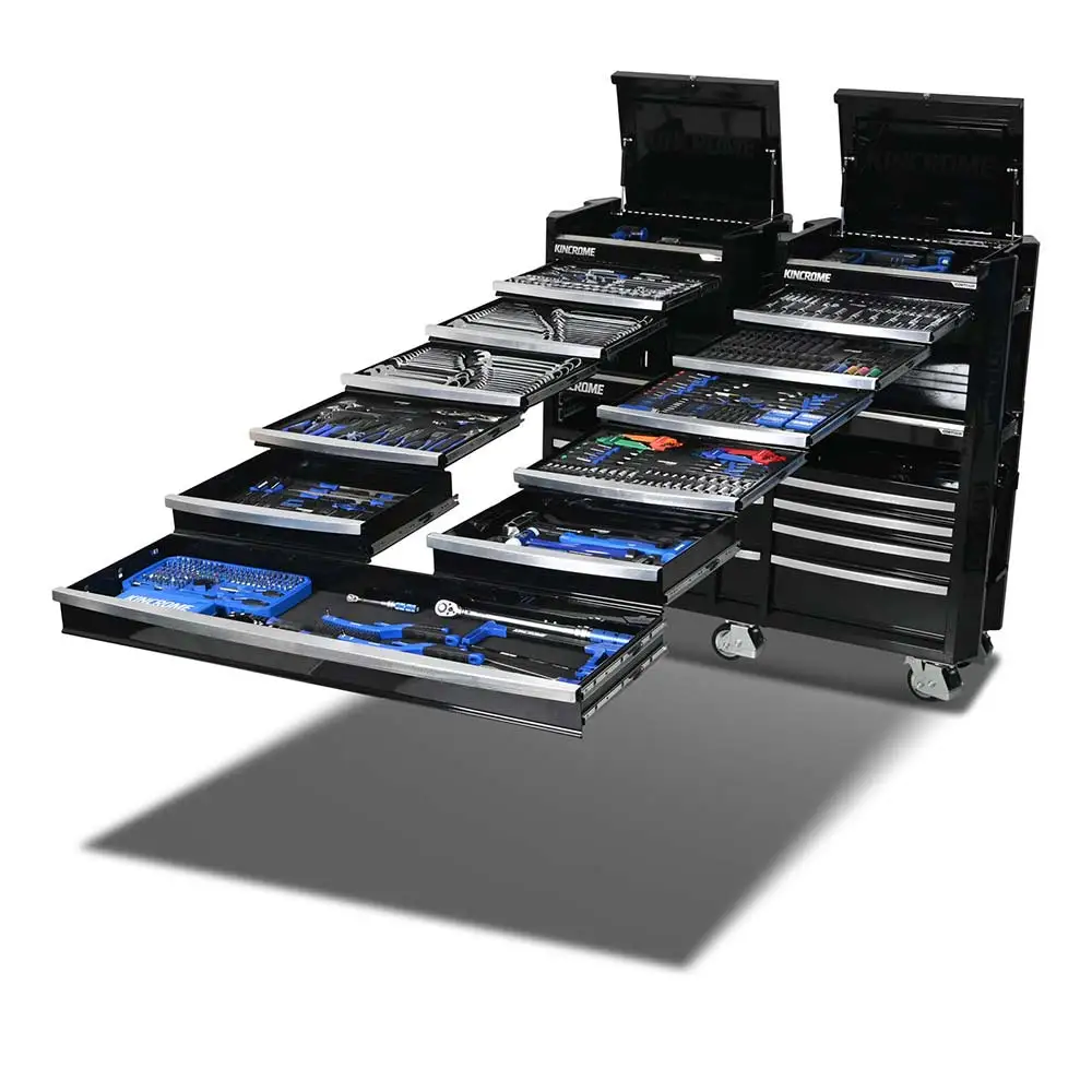 KINCROME 60" 22 Drawer Contour Workshop Tool Kit Black - 868 Piece K1967B