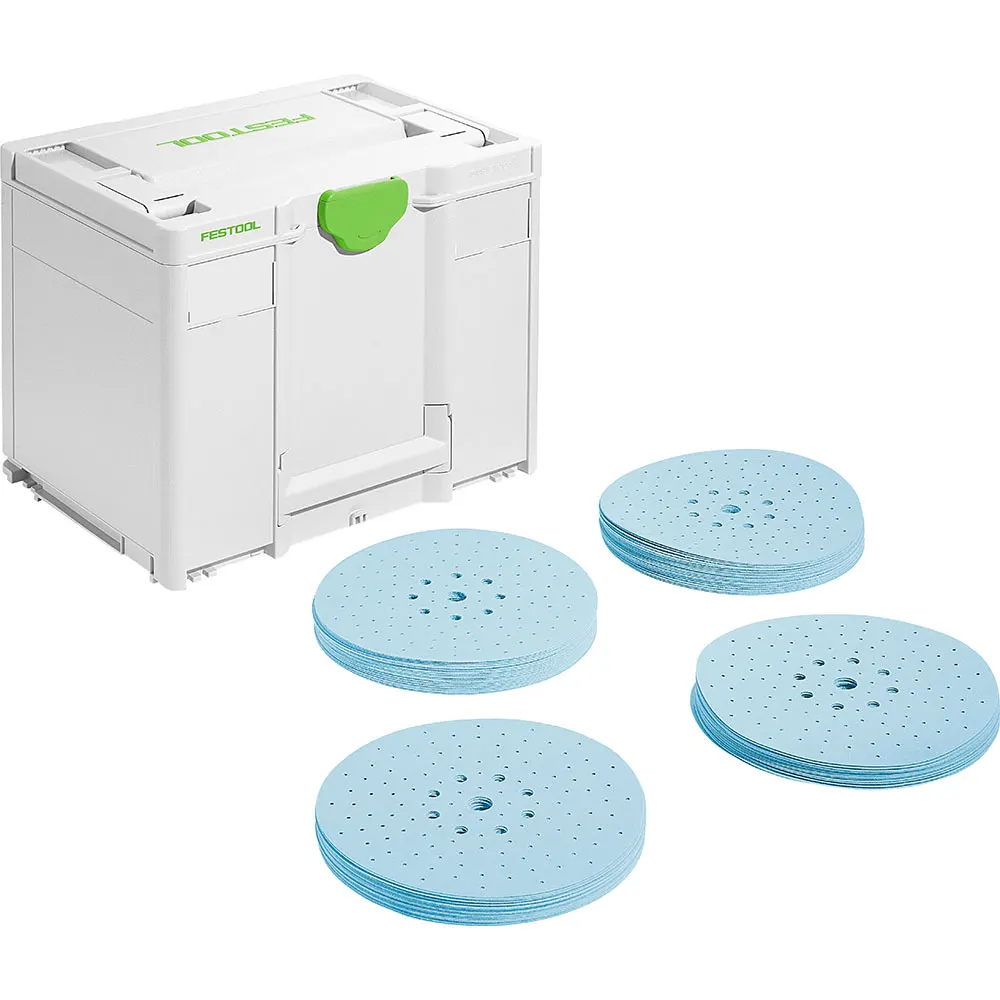 FESTOOL 225mm P80/120/180/220 EA Granat Sanding Disc - 25 Piece 578281