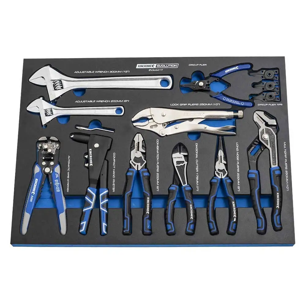 KINCROME Evolution Eva Tray 10 Piece Pliers/Wrenches EVA441T