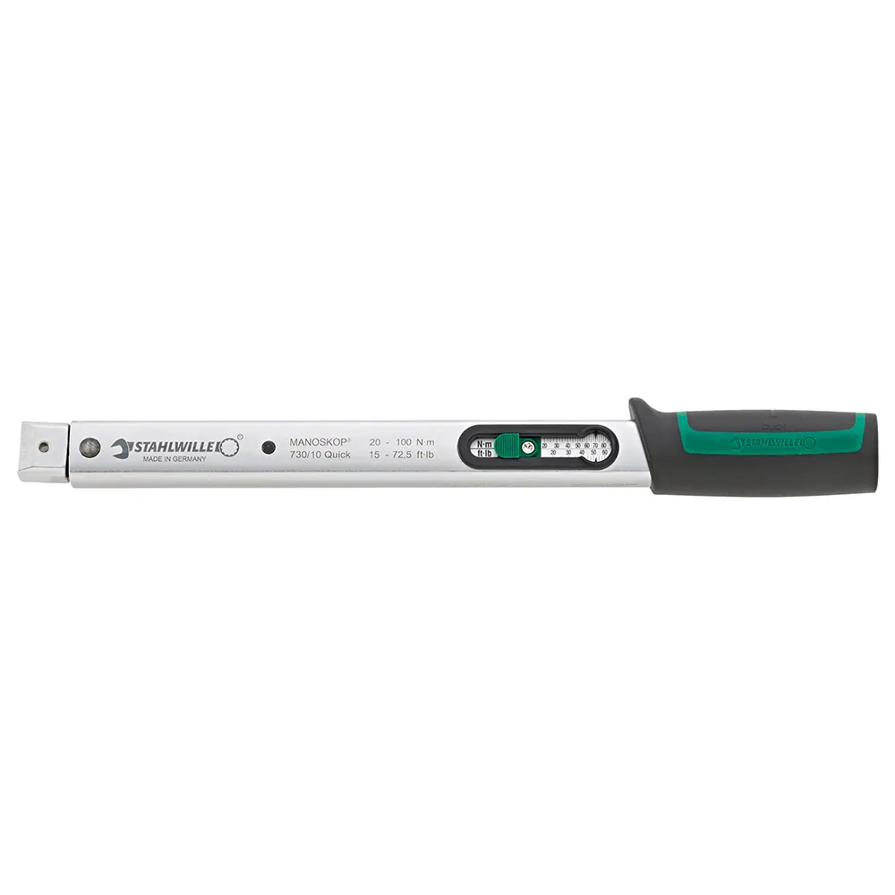 STAHLWILLE 20-100Nm 730 Quick Torque Wrench Compatible w/ 9 x 12mm Insert Tools 50184010
