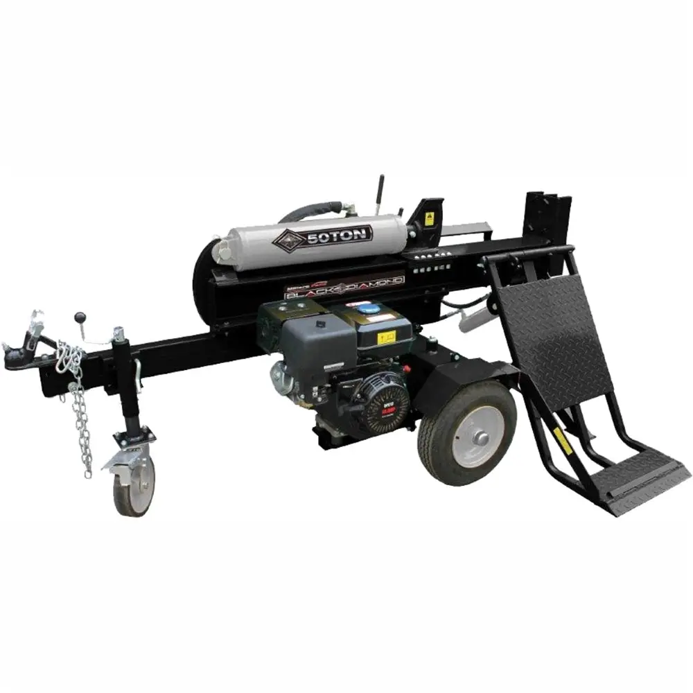BLACK DIAMOND 50T 15HP 550mm Manual Start With Hyd Lift Table Log Splitter LS50LTBD