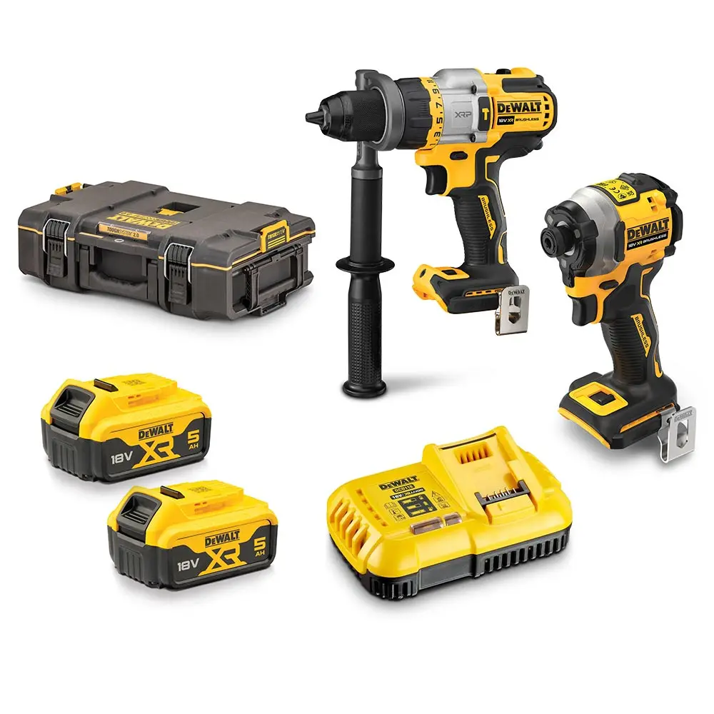 DEWALT 18V Brushless 2 Piece 2 x 5.0Ah Combo Kit Limited Edition DCZ2052P2-XE