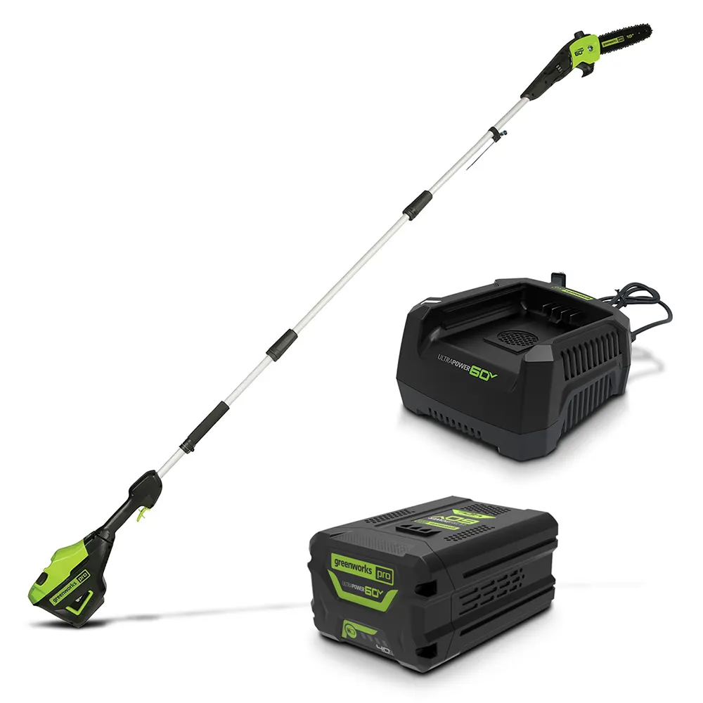 GREENWORKS 60V Brushless 1 x 4.0Ah Pole Saw Kit 1401707AU