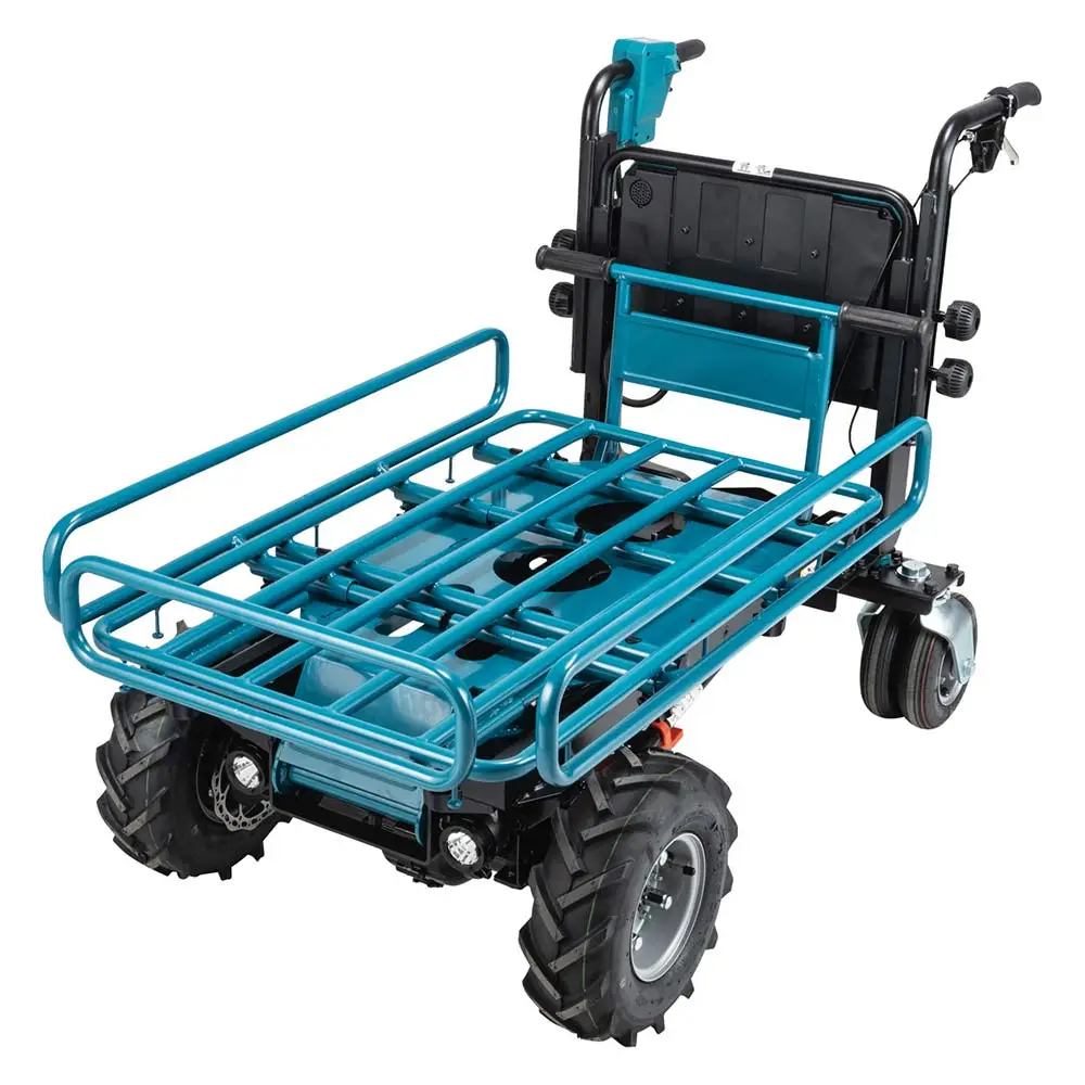 MAKITA 18Vx2 Brushless Wheelbarrow w/ Manual Dump & Pipe Frame Skin DCU604Z