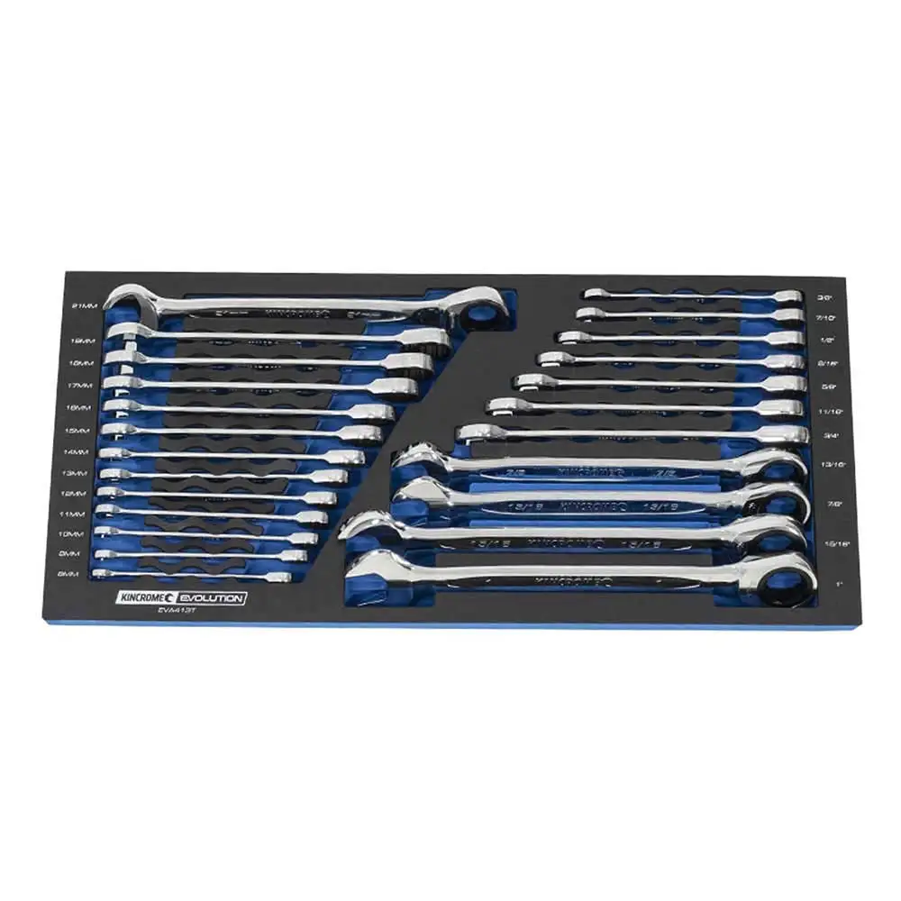 KINCROME Evolution Eva Tray 24 Piece Gear Spanner EVA413T