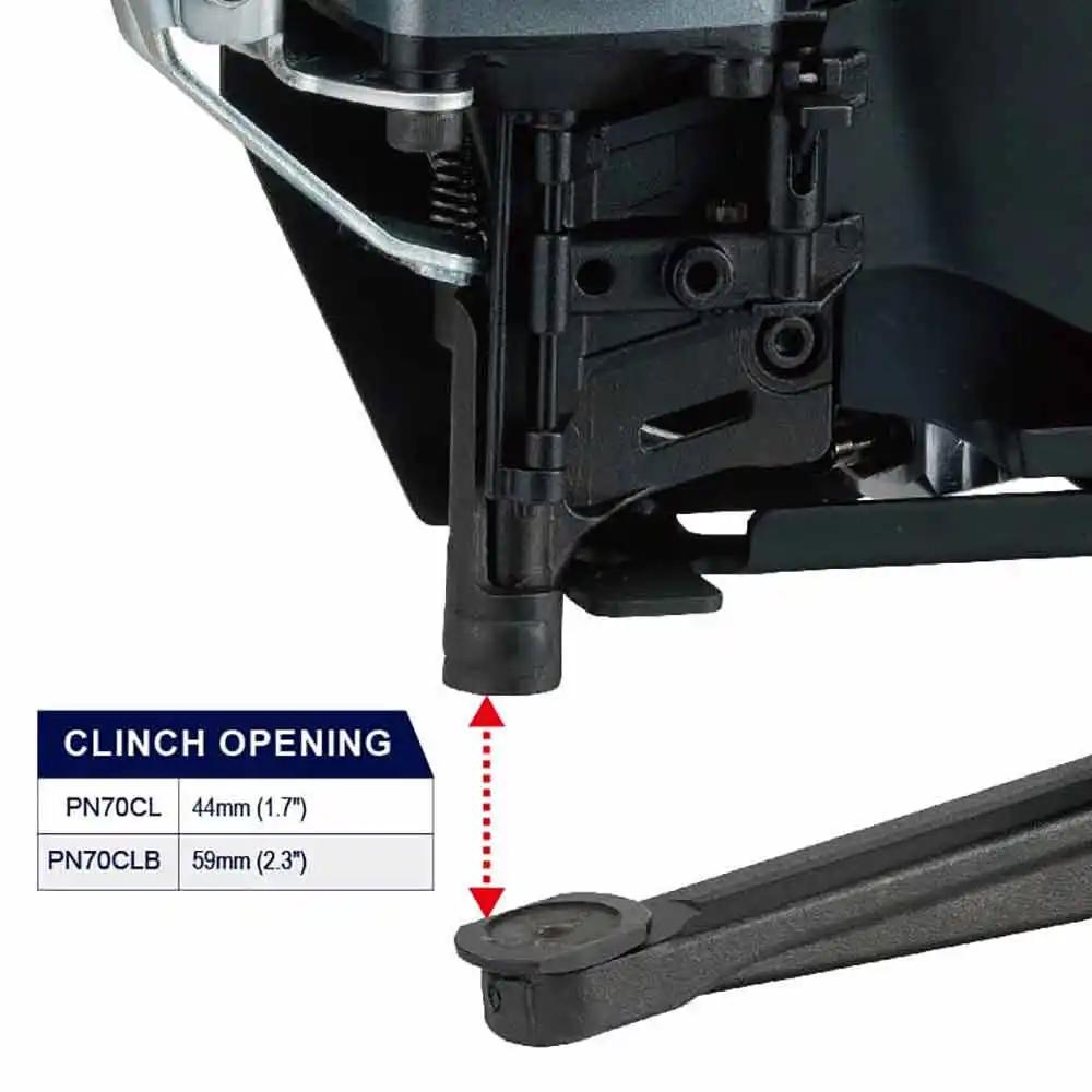 EVERWIN 15° Pallet Clinch Air Nailer Coiler PN70CLB