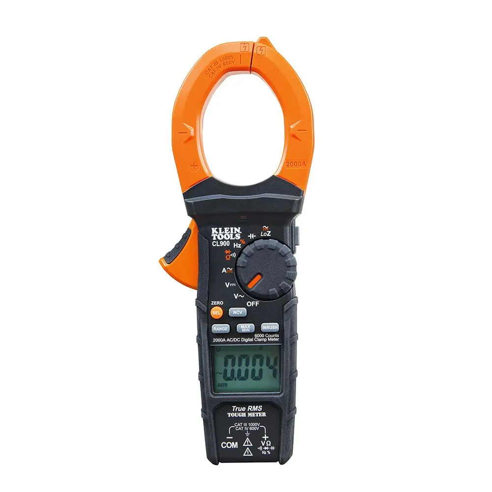 KLEIN 600V CAT4 2000AMP 1000V CAT3 AC/DC Digital Clamp Meter ACL900