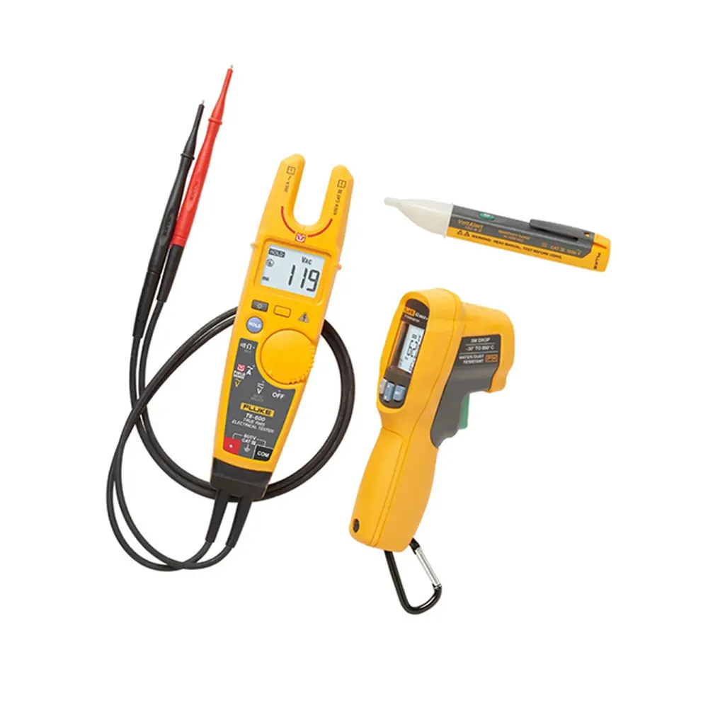FLUKE Thermometer, Electrical Tester and Voltage Detector Kit FLUT6-600/62/1ACKIT