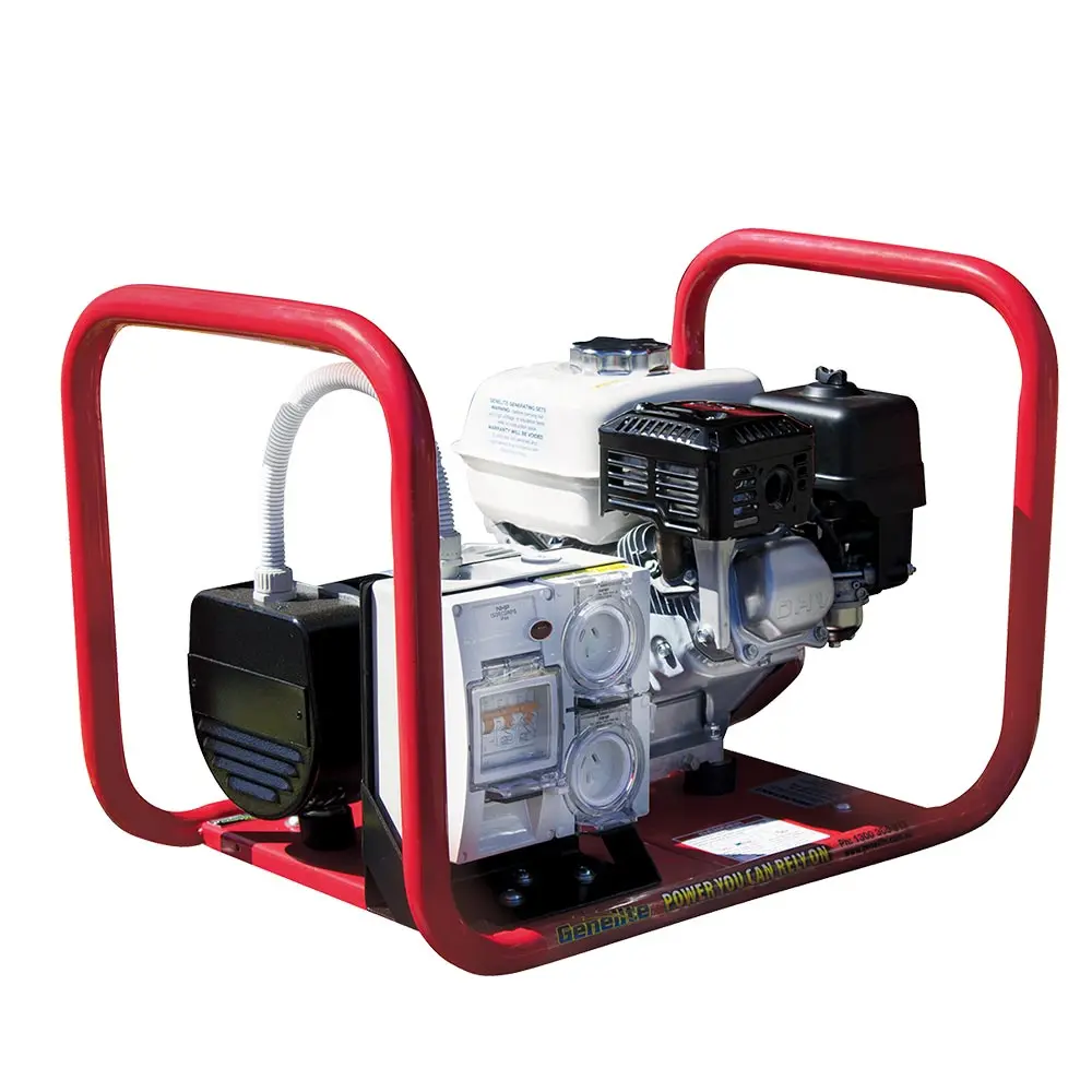 GENELITE 2.5kVA HONDA Petrol Generator Recoil Single Phase Worksafe Compliant GH2000H