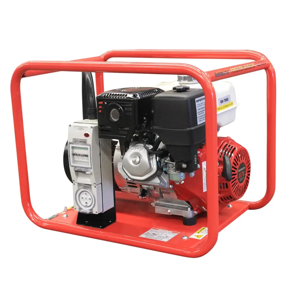 GENELITE 8.0kVA HONDA Petrol Generator Recoil/Key Start Three Phase GH7000E/3