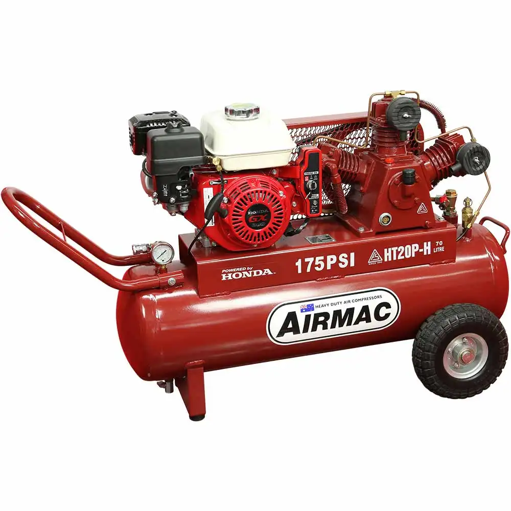 AIRMAC 6.5hp 70l 265 L/Min Honda Electric Start Air Compressor AM HT20P-H ES