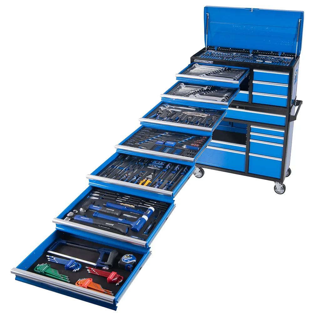 KINCROME Evolution Tool Workshop 367 Piece 18 Drawer w. Trolley K1229