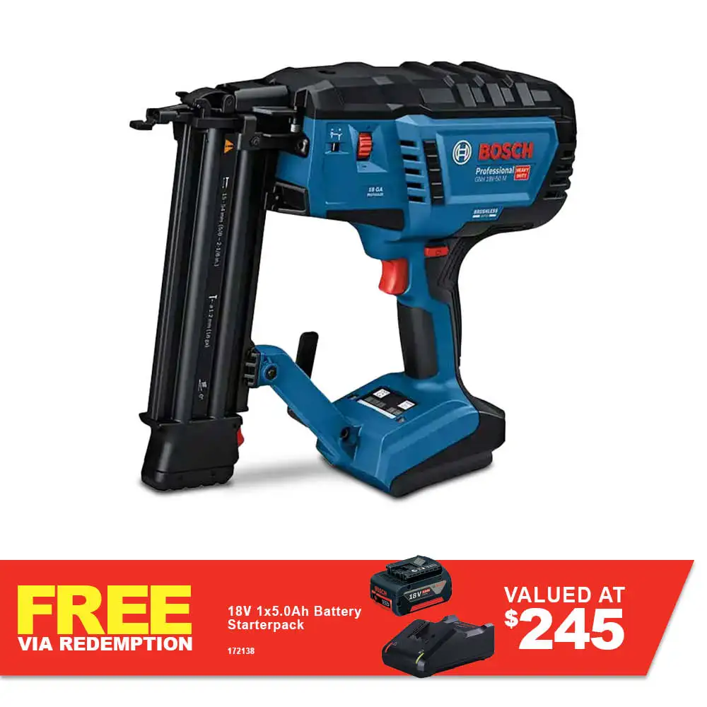BOSCH 18V Brushless 18GA 16-55mm Finisher Nailer Skin 0601482400