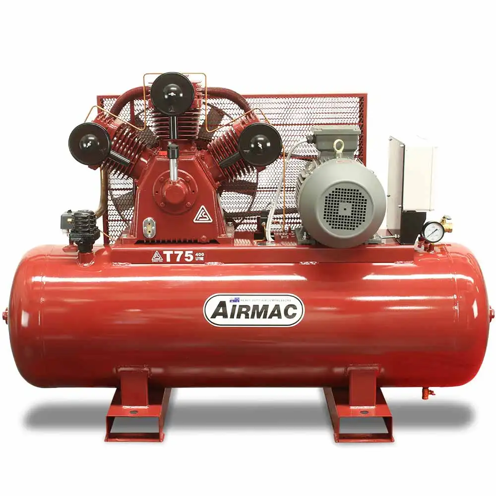 AIRMAC 415V 15hp 400l 1,750 L/Min Air Compressor AM T75 415V