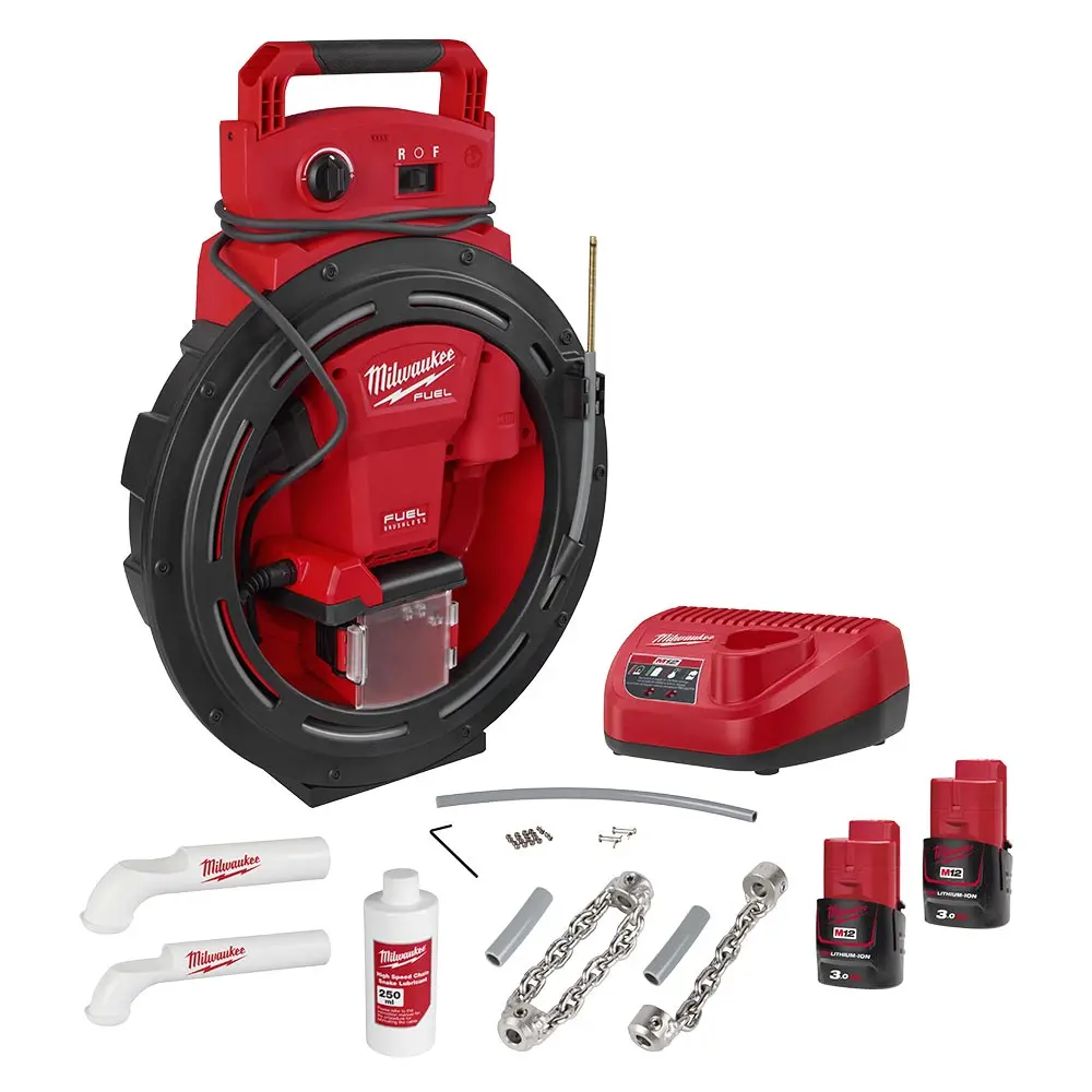 MILWAUKEE 12V Fuel High Speed Snake Kit M12FFSM302