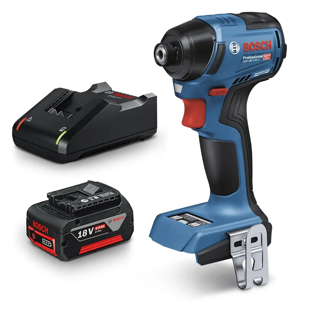 BOSCH 18V Brushless 1 x 5.0AH 220NM 3 Speed 1/4Inch Impact Driver Kit 0615A5007B