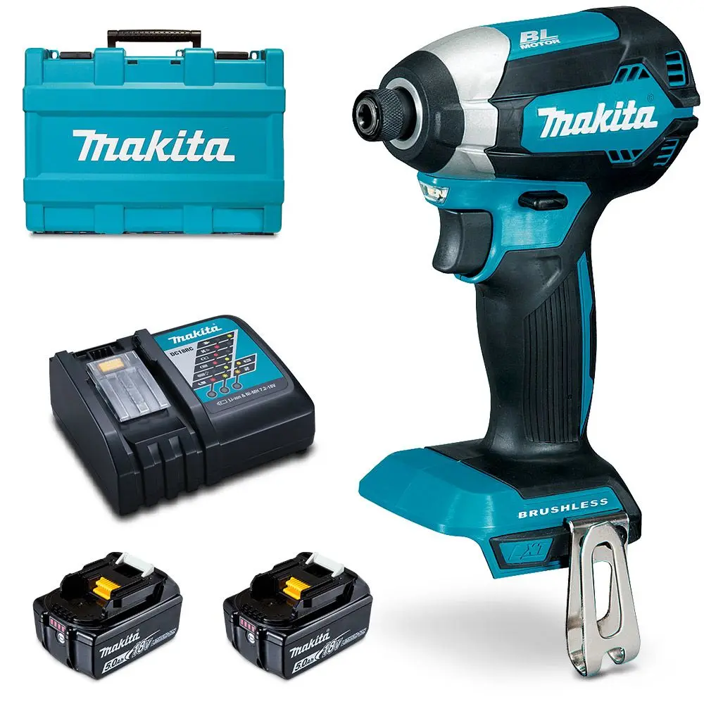 MAKITA 18V Brushless 5.0Ah Impact Driver Combo Kit DTD153RTE