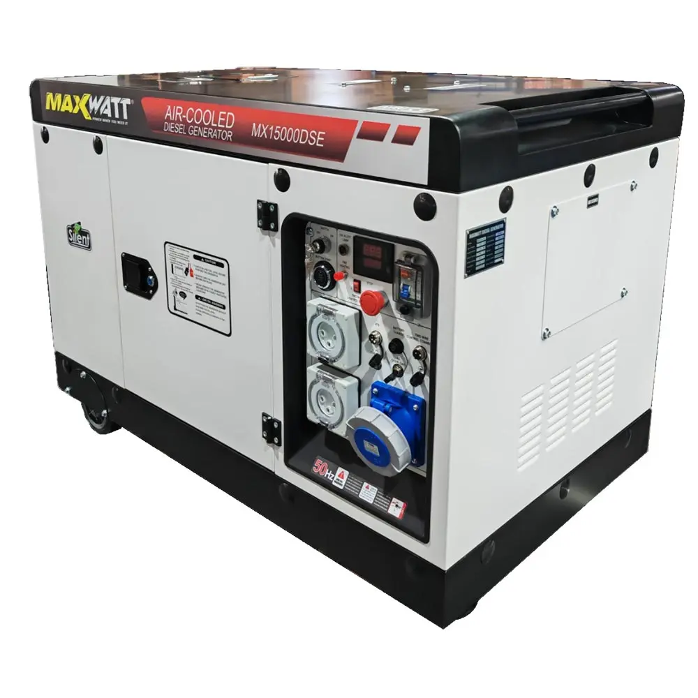 MAXWATT 15KVA Electric Start Diesel Silent Generator MX15000DSE