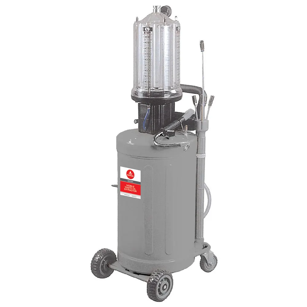 ALEMLUBE 80L Oil Extractor With Clear Glass Bowl 30091