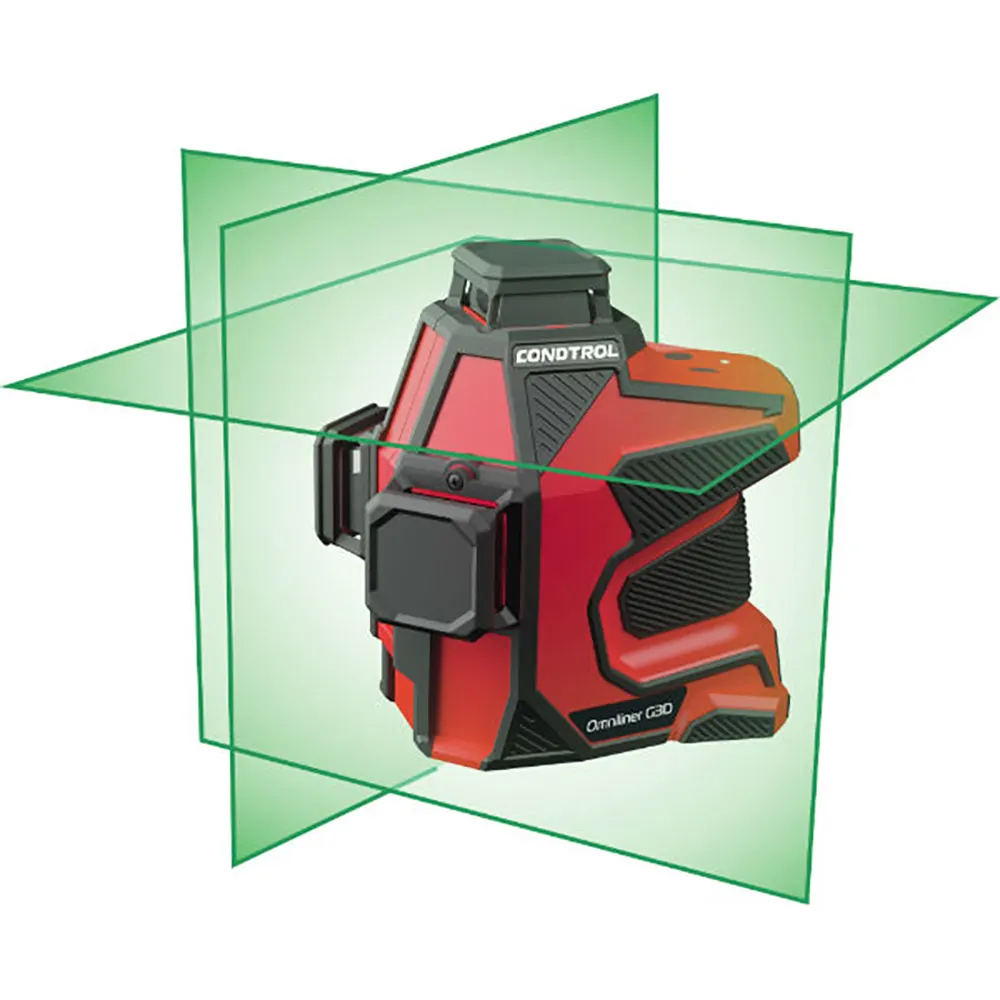 CONDTROL Omniliner 3D 3 x 360 Multiline Green Laser Level w/ Wall Mount C12406