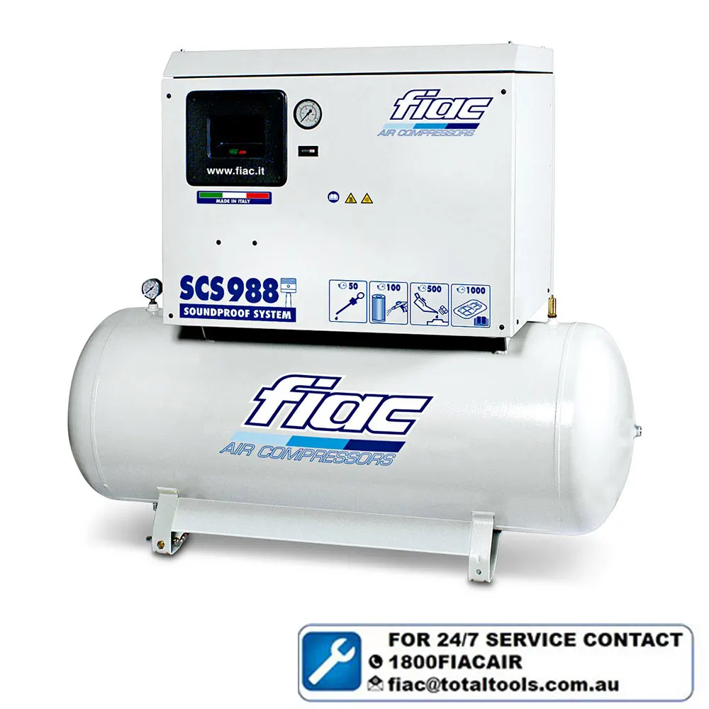 FIAC 10HP 270L Silent Reciprocating Air Compressor SCS988300