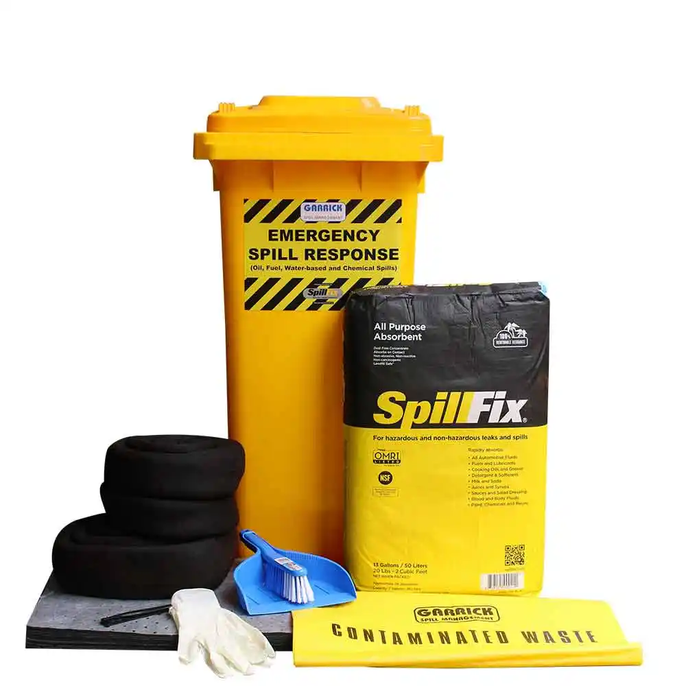 SPILLFIX Workshop Absorbent Oil Spill Kit Suits FXSKLGE