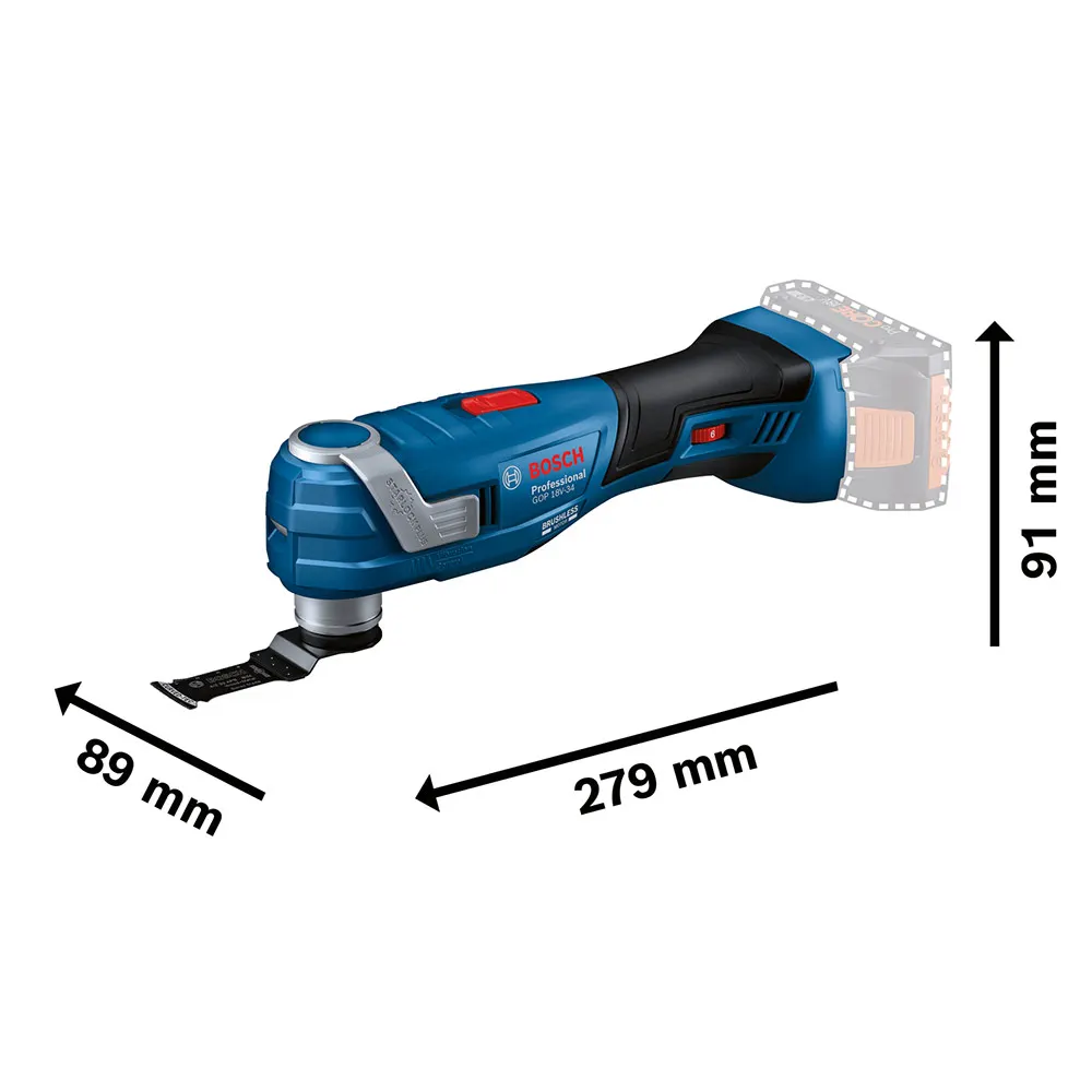 BOSCH 18V Brushless Starlock Oscillating Multitool Skin 06018G2001
